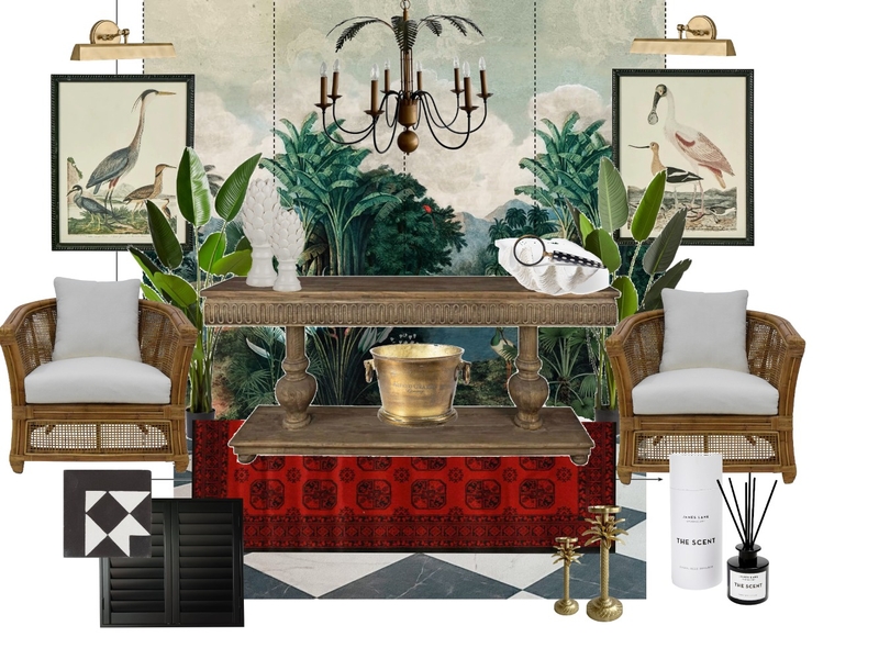 British Colonial Style Entrance Hall Mood Board by Nicola Vanessa on Style Sourcebook