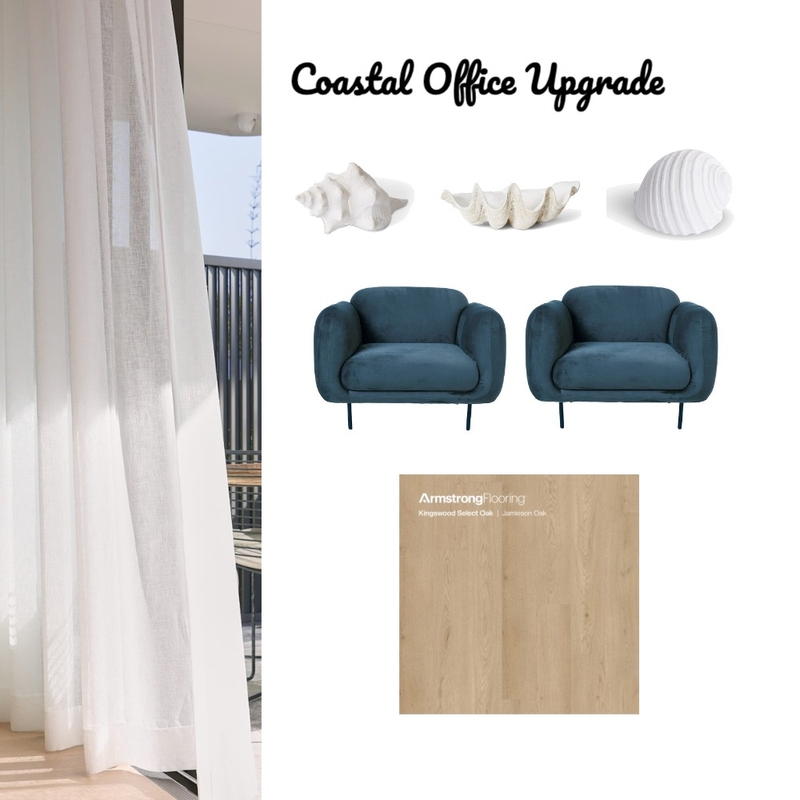 Office upgrade Coastal Mood Board by Becks Interior Designs on Style Sourcebook
