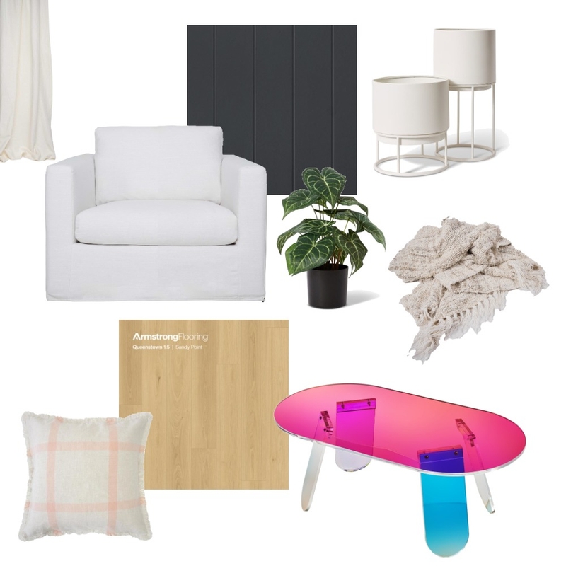 Retro Eclectic Living Mood Board by Armstrong Flooring on Style Sourcebook