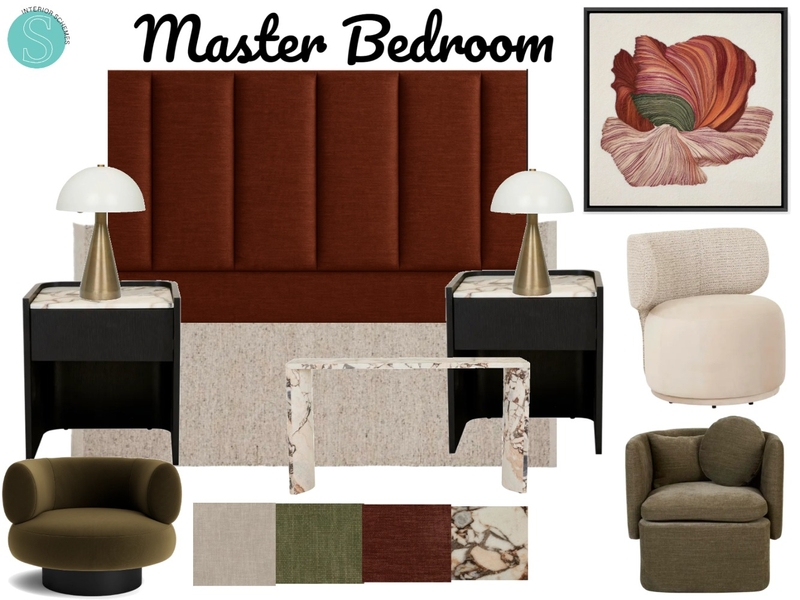 Moorebank Project_Master Bedroom Final Concept Mood Board by Interior Schemes on Style Sourcebook
