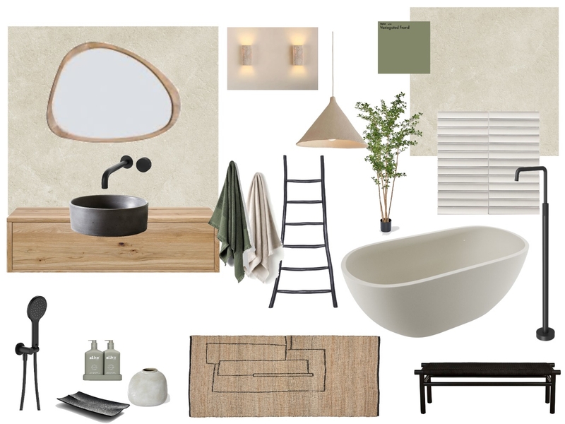 Sample Board Bathroom Mood Board by Kailee Louise on Style Sourcebook