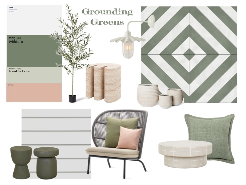 Grounding Greens Mood Board by addieobyrne on Style Sourcebook