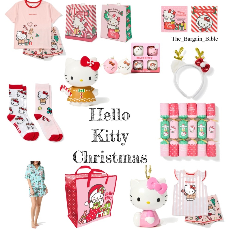 Hello Kitty Christmas Mood Board by ainslie.henshaw@hotmail.com on Style Sourcebook
