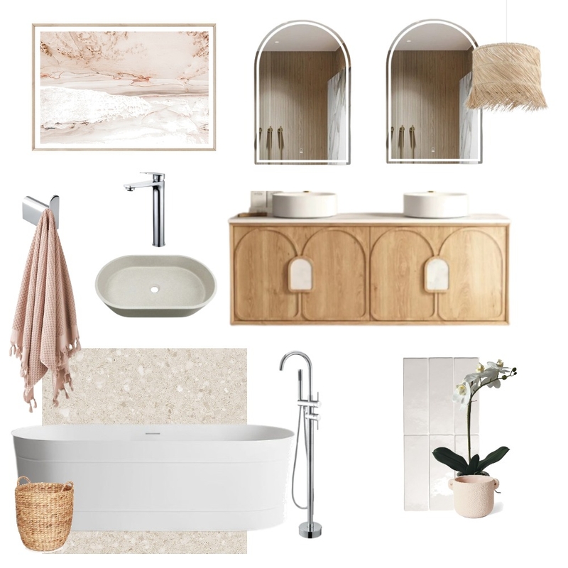 Coastal Bathroom Mood Board by ZURE on Style Sourcebook