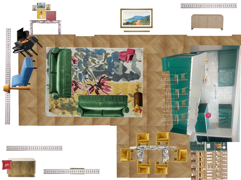 Great Room Space Planning Scale Mood Board by dl2407 on Style Sourcebook