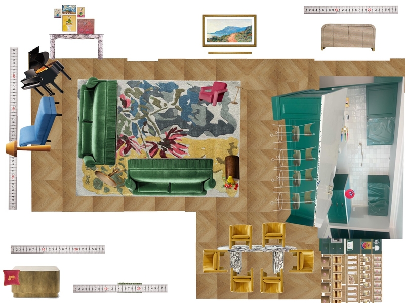 Great Room Space Planning Scale Mood Board by dl2407 on Style Sourcebook