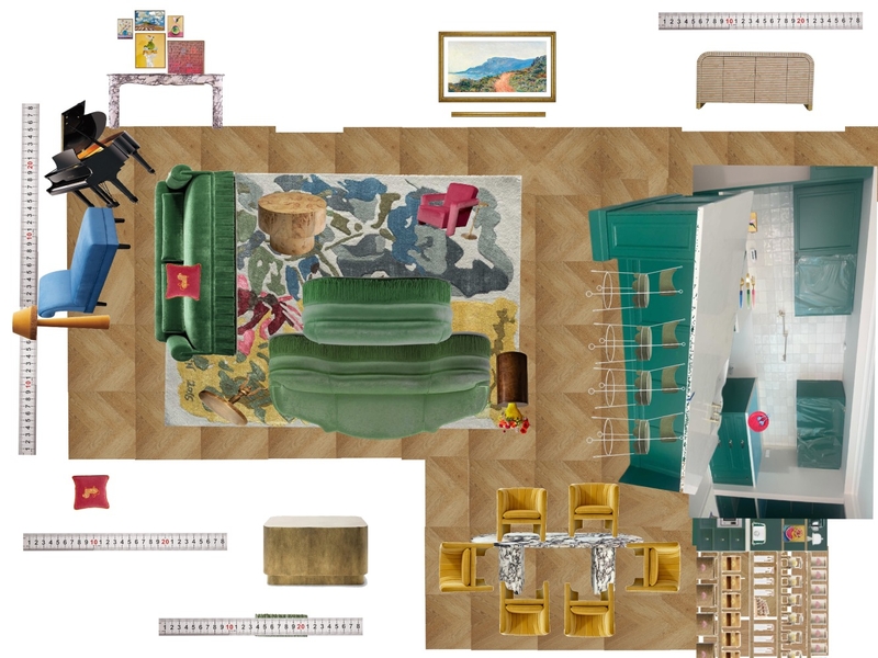 Great Room Space Planning Scale Mood Board by dl2407 on Style Sourcebook