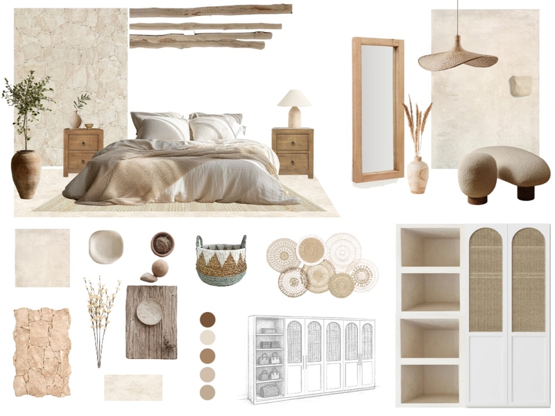 Bedroom project Interior Design Mood Board by Josevimart