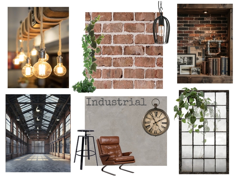 Design Style: Industrial Mood Board by alexmacri on Style Sourcebook