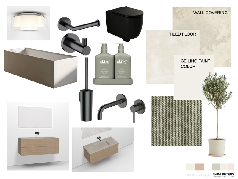 Main bathroom 1 Mood Board by Raini Peters Interior Design + Styling on Style Sourcebook