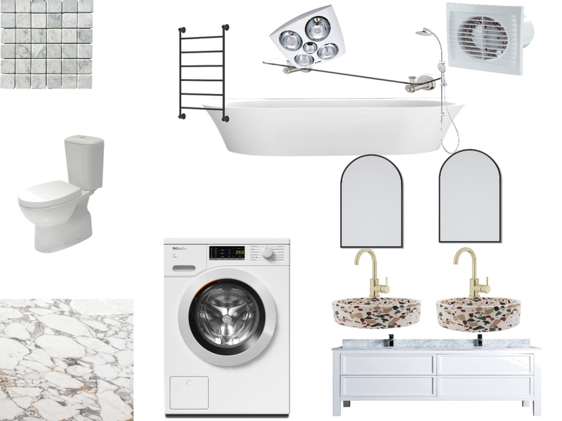 Modern Bathroom Mood Board by Annette S. Interior design on Style Sourcebook