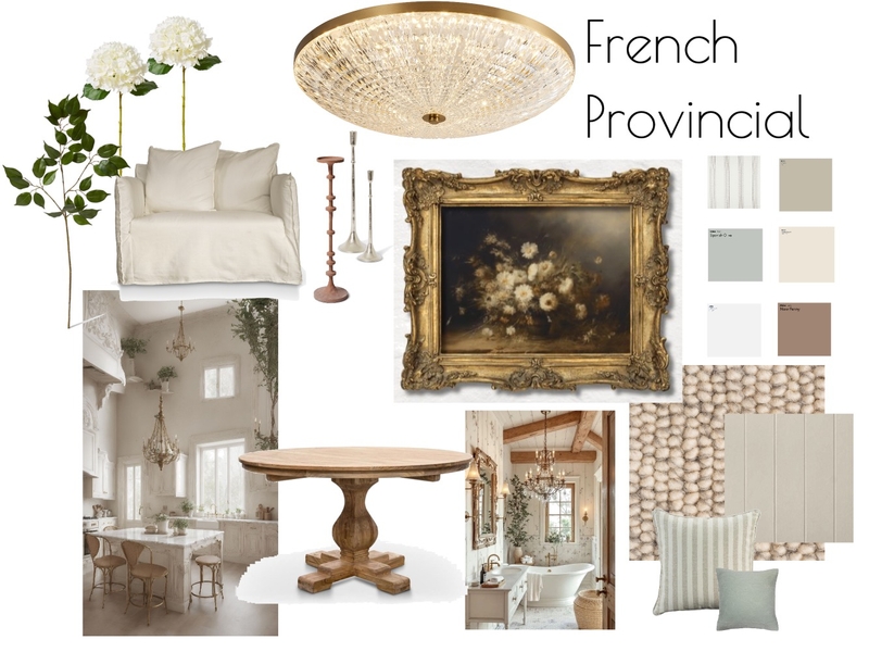 Mood Board 1 French Provincial Mood Board by Jerrilynpalmer on Style Sourcebook