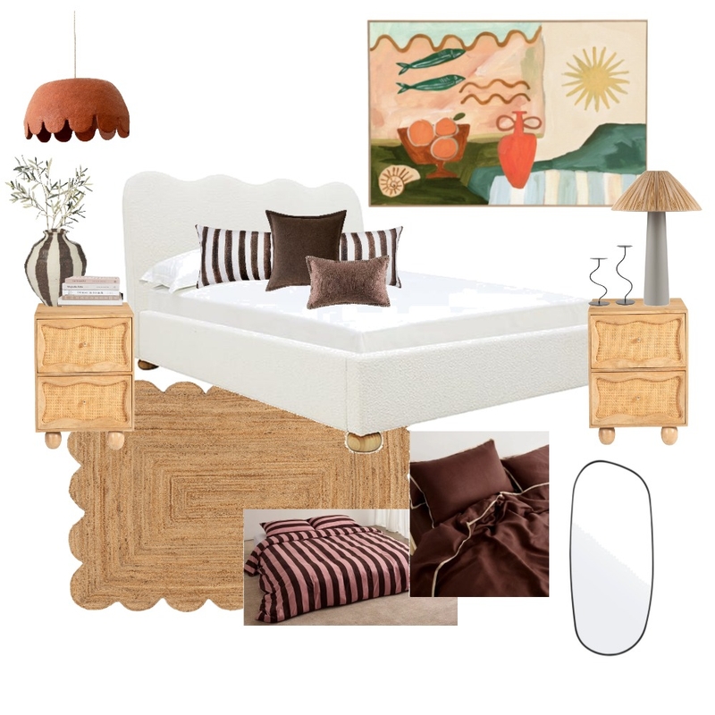 Mediterranean Guest Room Mood Board by Em Haus Creative on Style Sourcebook