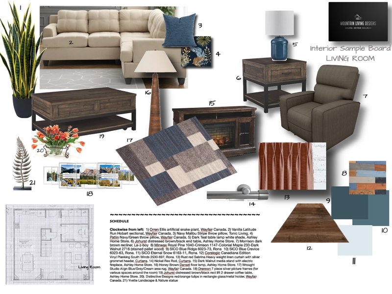 Module 9 - Furniture & Accessories LIVING ROOM Mood Board by shannonberry on Style Sourcebook