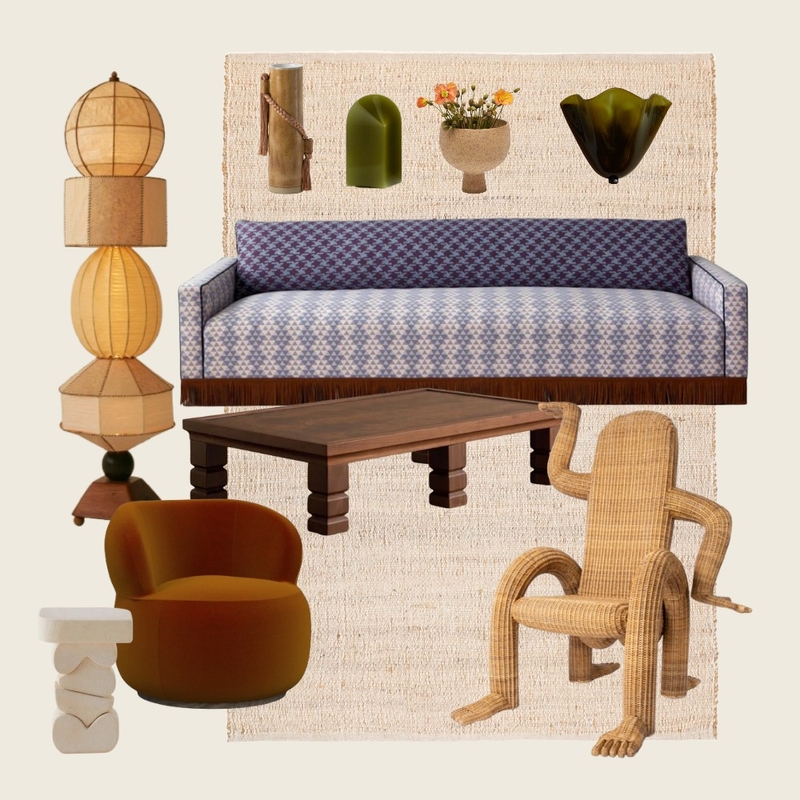 Coastal Eclectic Lounge by Janelle Mood Board by Miss Amara on Style Sourcebook