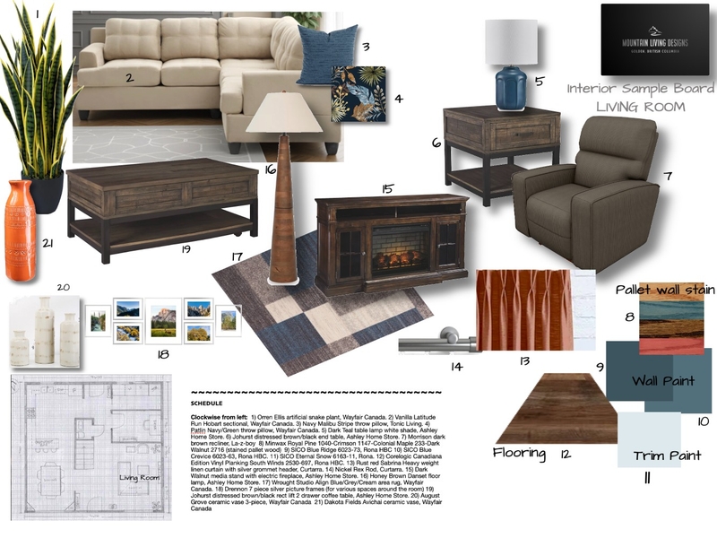 Module 9 - Furniture & Accessories LIVING ROOM Mood Board by shannonberry on Style Sourcebook