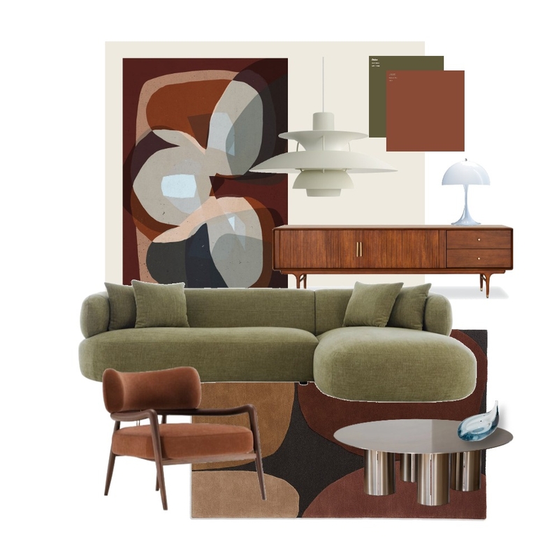 Mid Century Styling Concept Mood Board by Lightwell on Style Sourcebook