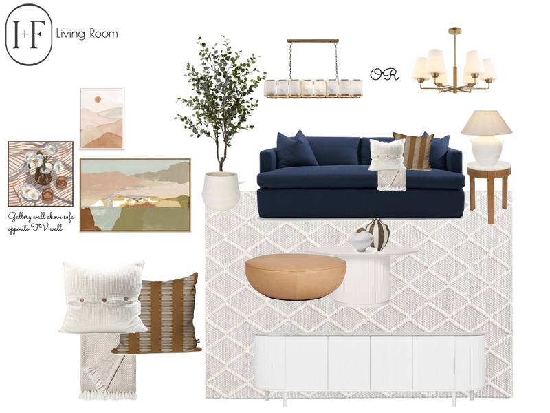 Living Room Mood Board by Ivy + Finch Design on Style Sourcebook