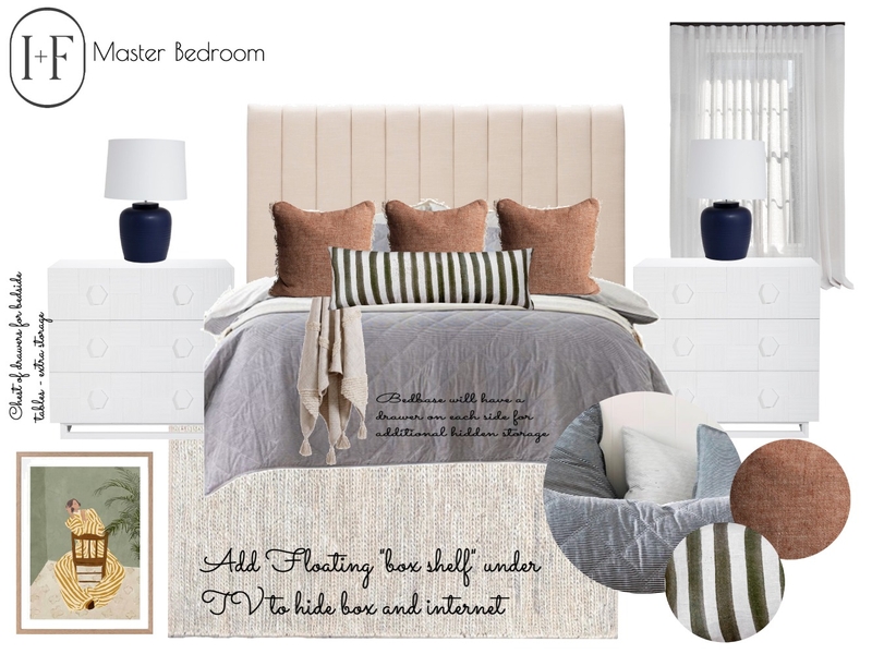 Master Bedroom Mood Board by Ivy + Finch Design on Style Sourcebook