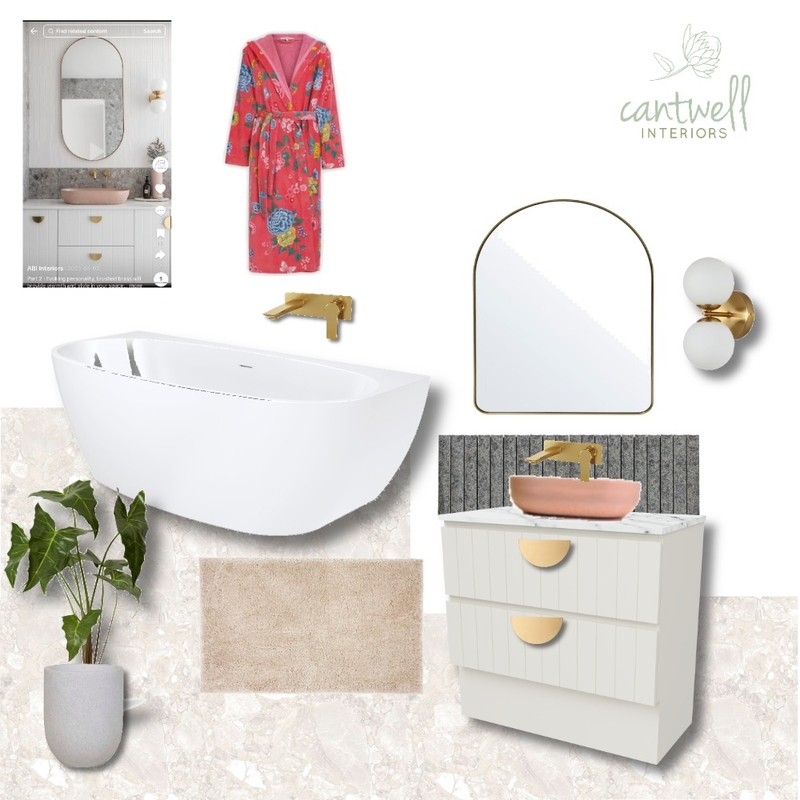 Feminine bathroom Mood Board by Cantwell Interiors on Style Sourcebook