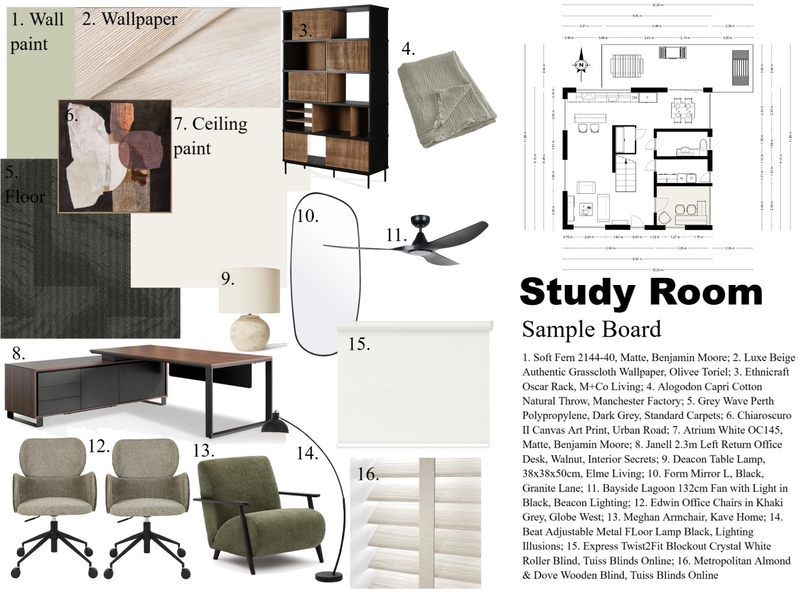 Study Sample Board Mood Board by HaylieC on Style Sourcebook