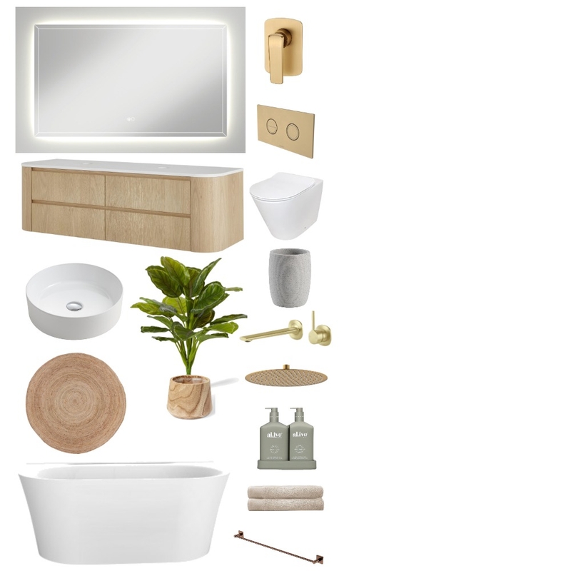 Olive Sanctuary bath Mood Board by juansepuentesg on Style Sourcebook
