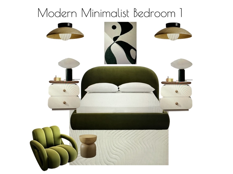 Modern Minimalist Bedroom 1 Mood Board by al1168ster@gmail.com on Style Sourcebook