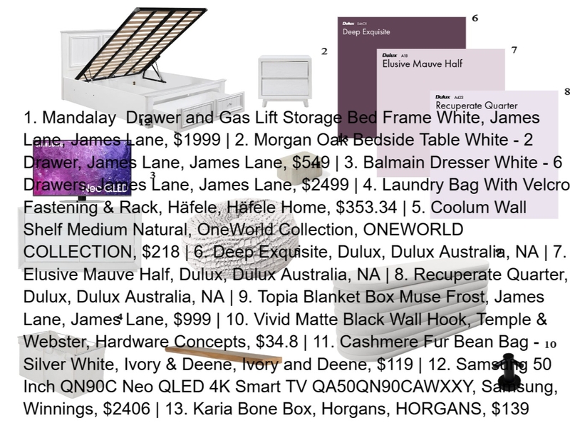 module 5 bedroom extra storage Mood Board by olinanemer on Style Sourcebook