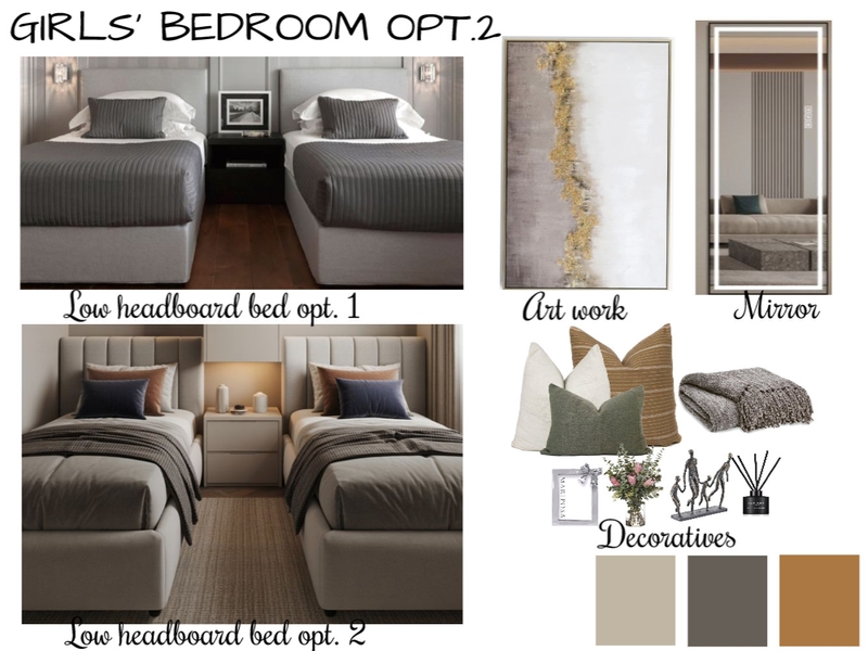 Girls bedroom option 2 Mood Board by kehindeh052@gmail.com on Style Sourcebook