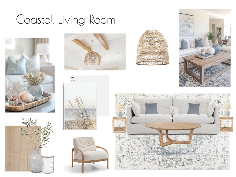 Coastal Living Room Mood Board by Elise D. on Style Sourcebook