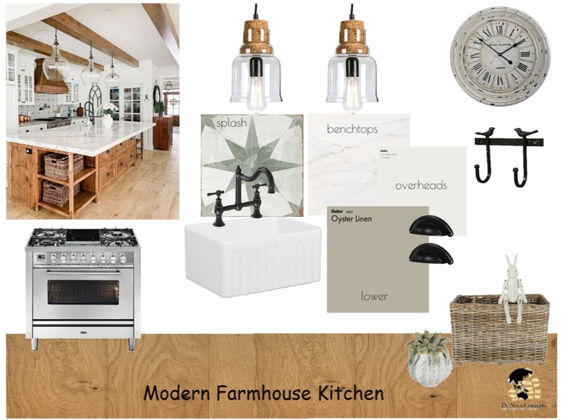 Farmhouse Kitchen Mood Board by De Novo Concepts on Style Sourcebook