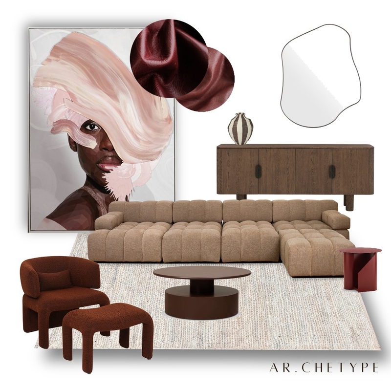 Cherry Cola Lounge Room Mood Board by AR.CHETYPE DESIGN on Style Sourcebook