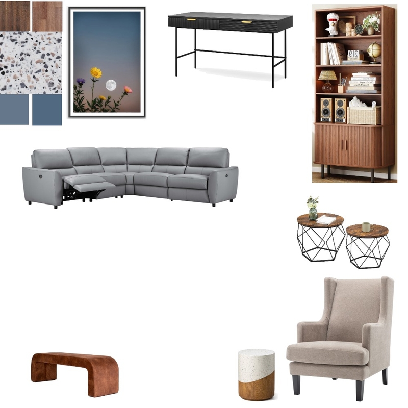 MCM Reading Room Mood Board by delyhi on Style Sourcebook