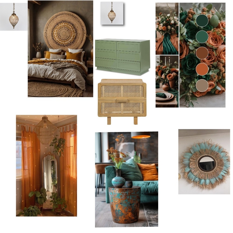 mood board habitacion boho chic Mood Board by rosanaraclei1962@gmail.com. on Style Sourcebook