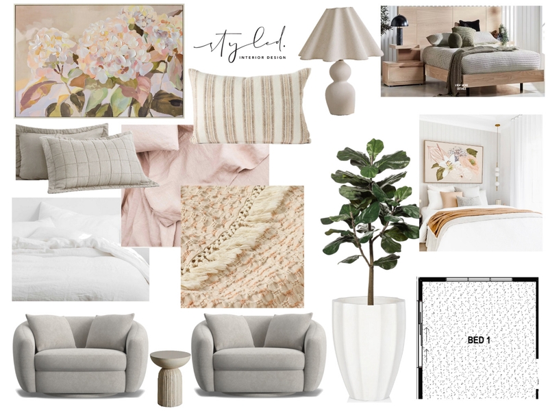 Gray - Bed 1 Mood Board by Styled Interior Design on Style Sourcebook