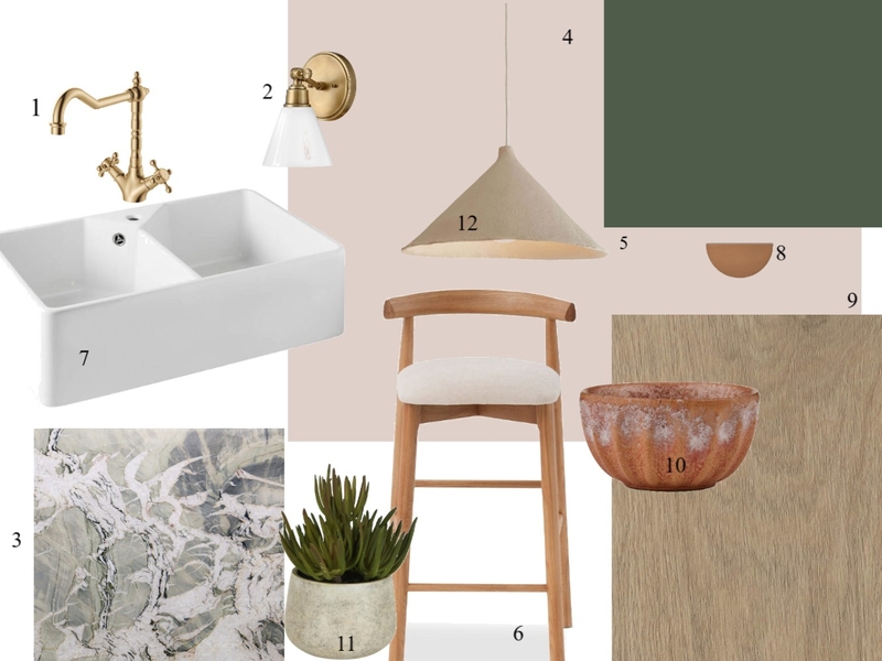Mod 9 - Kitchen Sample Board Mood Board by sineadsaunderscarroll on Style Sourcebook