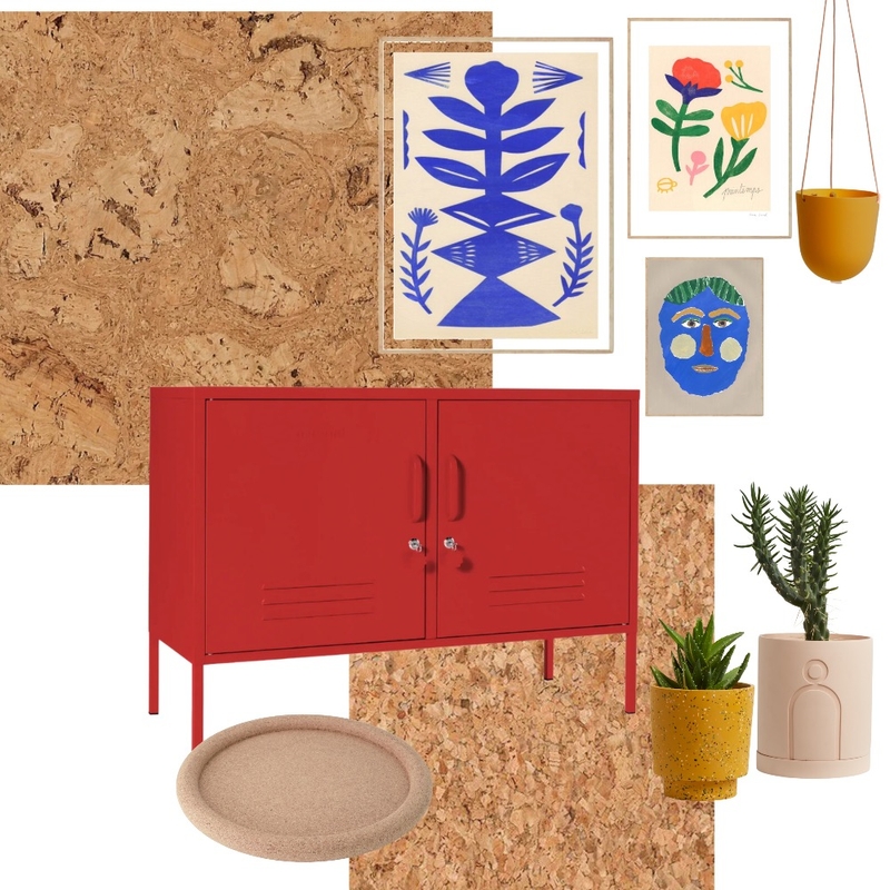 Eclectic Artistic Office Interior Design Mood Board by Capra Designs
