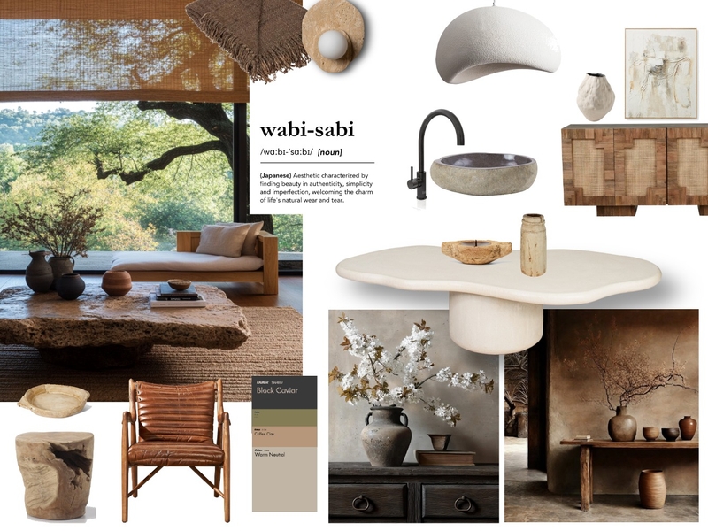 Wabi-Sabi Mood Board Mood Board by AimeeJ on Style Sourcebook