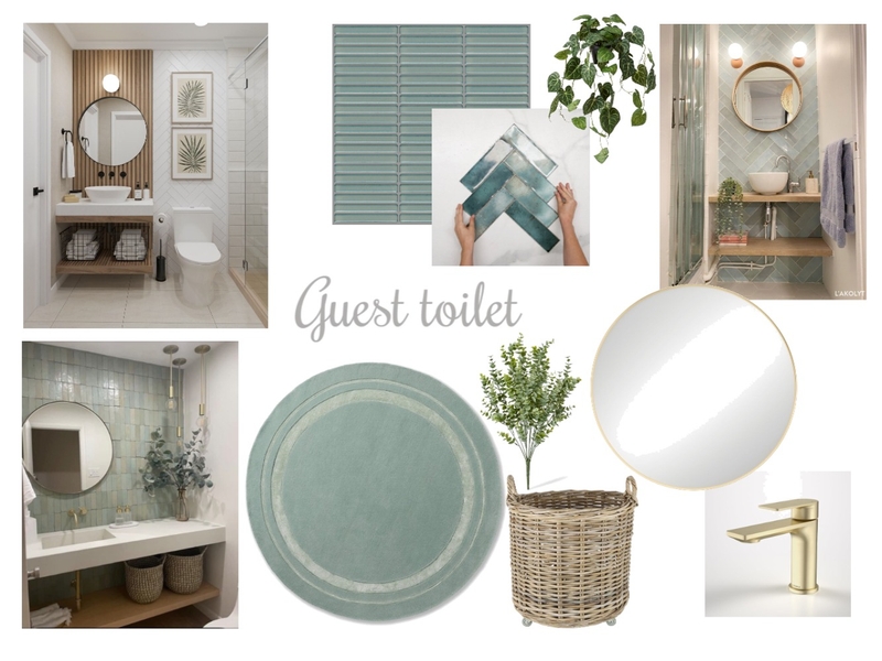Tammy Lane Guest Toilet Mood Board by Carla Dunn Interiors on Style Sourcebook