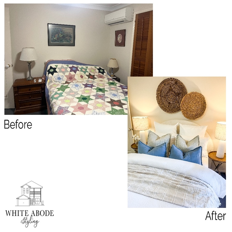 Bedroom Before & After Mood Board by White Abode Styling on Style Sourcebook