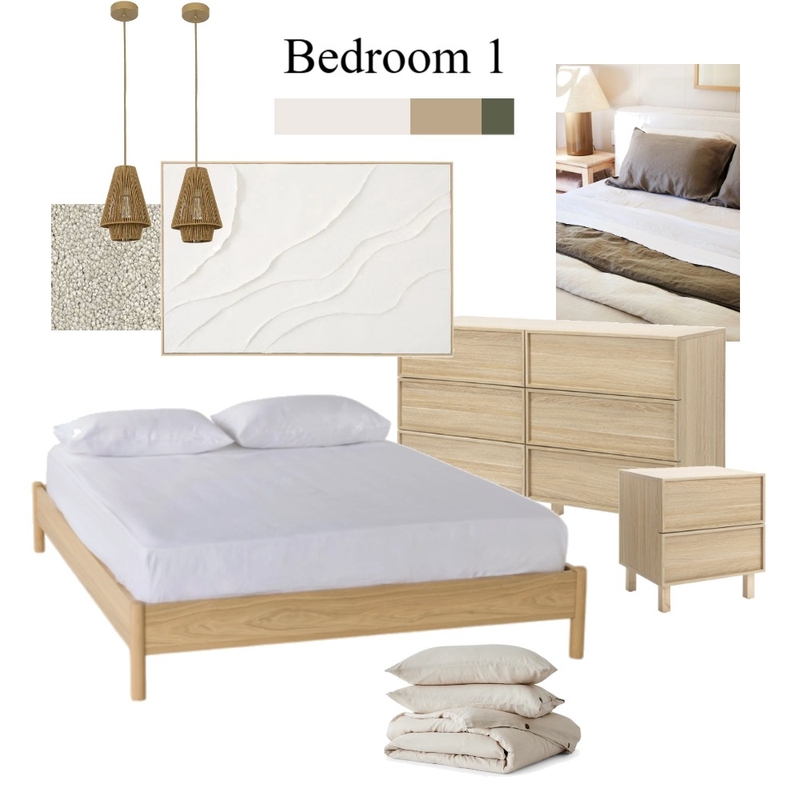 Bedroom 1 Mood Board by amber.monks@fbg.com.au on Style Sourcebook