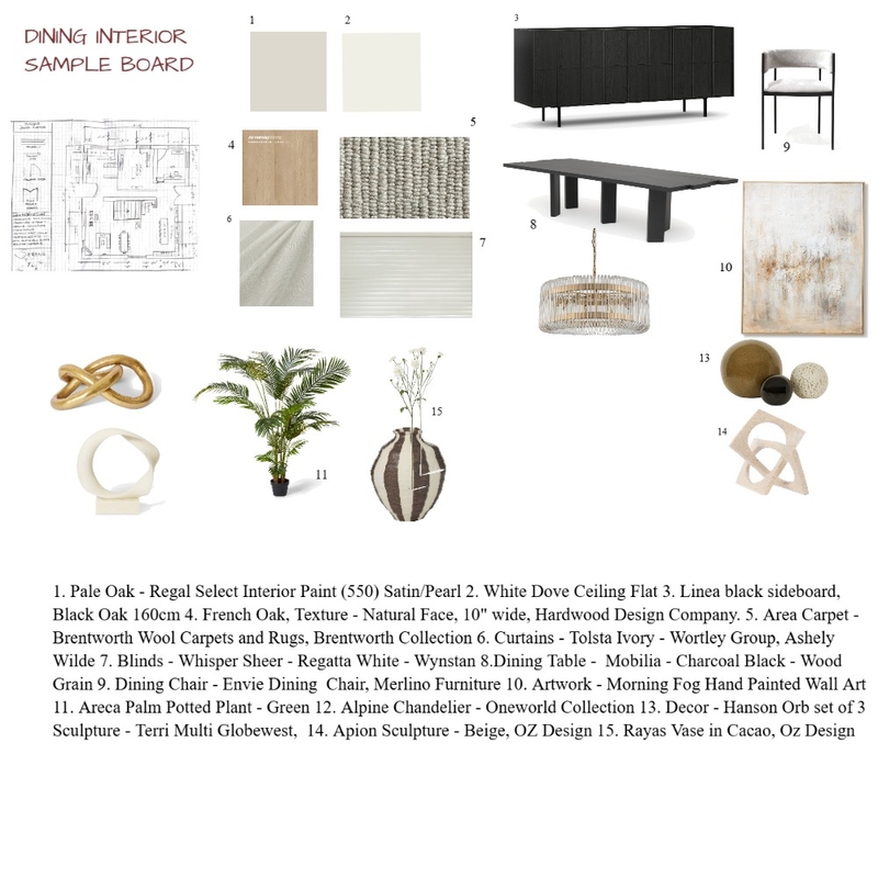 DINING LATESTFINAL Mood Board by taniacampagna on Style Sourcebook