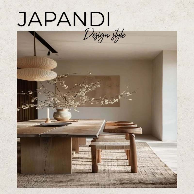Japandi Interior Design Mood Board by Kiekie