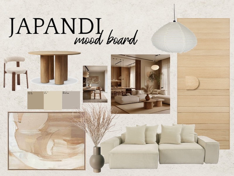 Japandi 2 Mood Board by Kiekie on Style Sourcebook