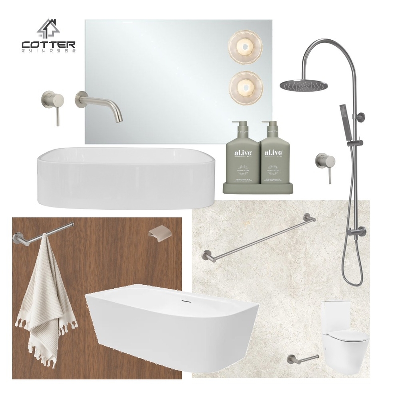 Mount Jukes Renovation - Main Bathroom Mood Board by Cotter Builders on Style Sourcebook