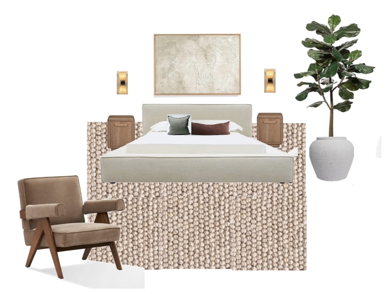 Master bed Interior Design Mood Board by dariarezo