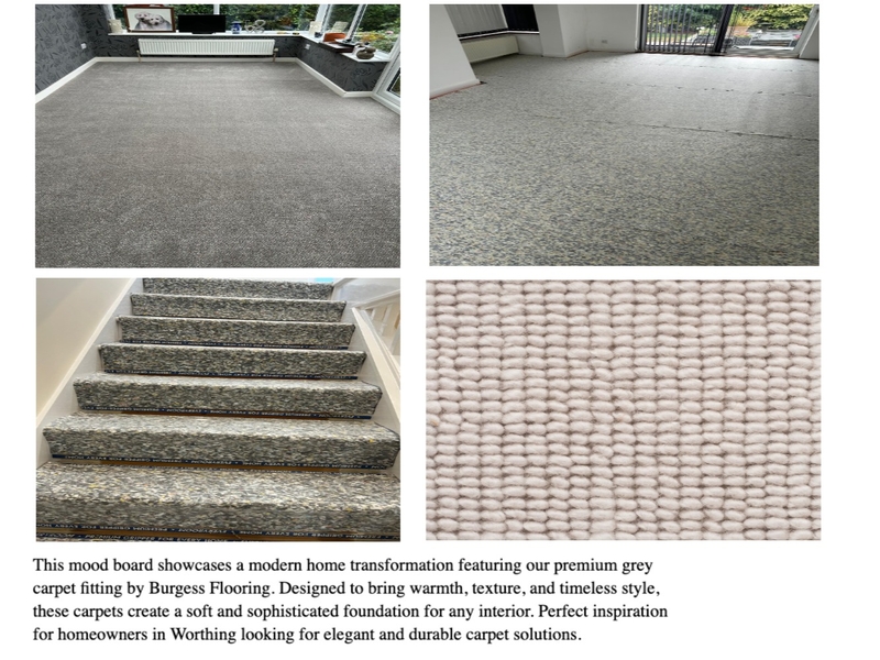 Grey Carpet Fitting Inspiration | Modern Home by Burgess Flooring Mood Board by Burgess Flooring and Blinds Ltd on Style Sourcebook