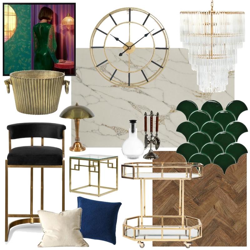 Art Deco ft. Topaz Mood Board by SilkSurface on Style Sourcebook