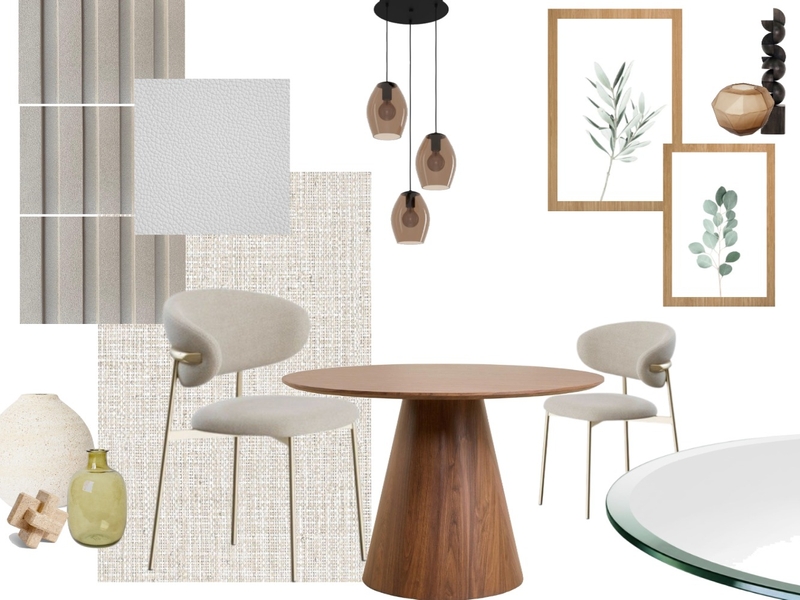 MB COMEDOR Interior Design Mood Board by Clau Herrera