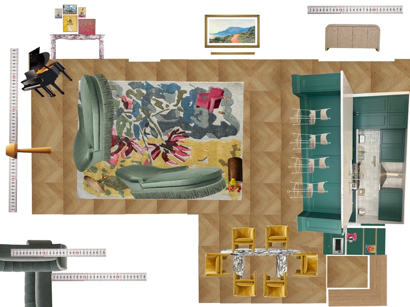Great Room Space Planning Scale Mood Board by dl2407 on Style Sourcebook